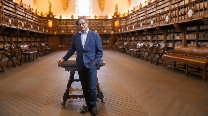 President Petro at the Library of the University of Salamanca in Spain, May 5, 2023
