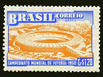 Brazil postage stamp - 1950 - Colnect 207778 - 4th Soccer World Cup - Rio de Janeiro