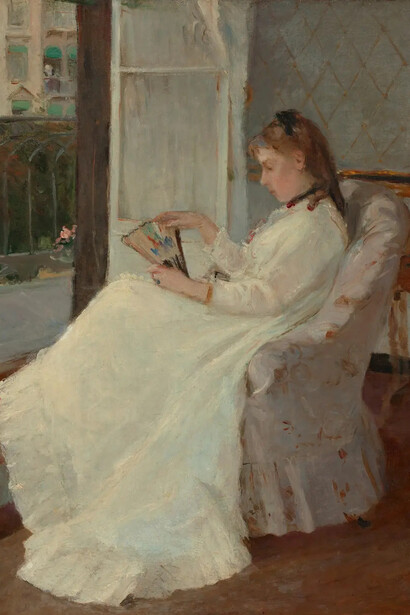 Berthe Morisot, Young woman at her window (detail), 1869. Courtesy of the Cleveland Museum of Art
