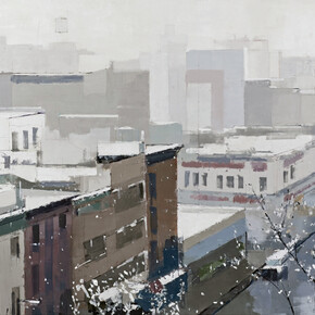 Lisa Breslow, Balcony view, 2024. Courtesy of Kathryn Markel Fine Arts