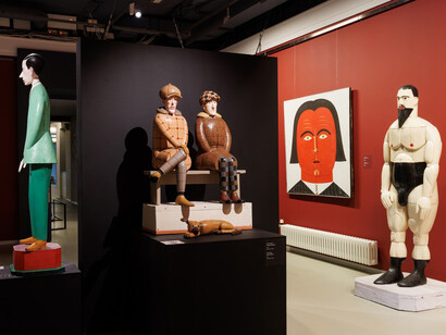 Nikolai Vatagin, Familiar faces, exhibition view. Courtesy of Erarta Museum of Contemporary Art