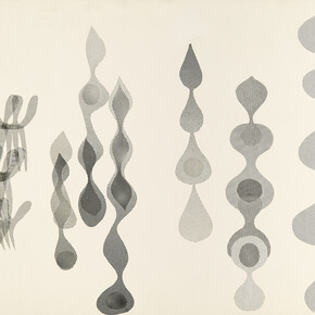 Ruth Asawa, Sin título (ZP.16B, Doce formas escultóricas de alambre en bucle) [Untitled (ZP.16B, Twelve looped-wire sculptural forms)] (detalle), ca. mediados–finales de la década de 1950. Cortesía del Museo Guggenheim Bilbao 
