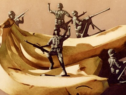 Moisés Barrios. Mosquitos. Pintura al óleo, 1998. pintura al óleo participante en la muestra Estrecho Dudoso