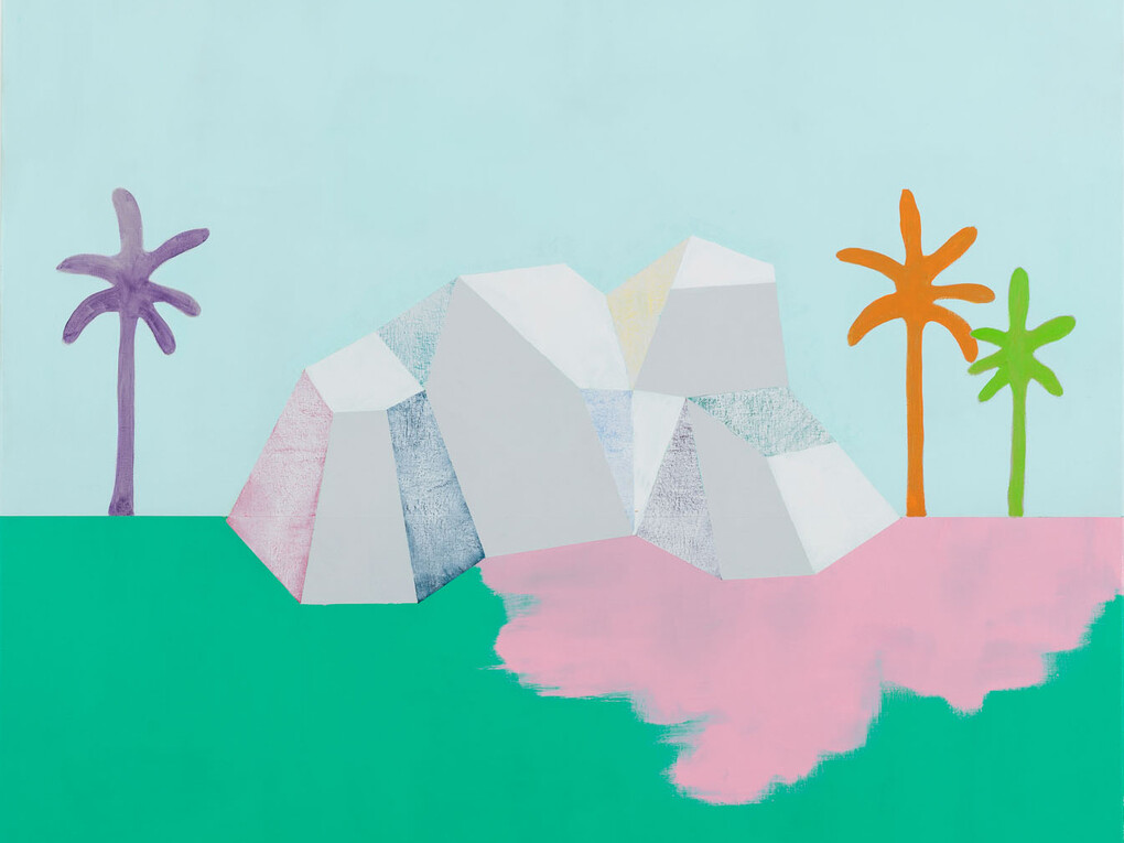 Cara Nahaul, High Tides, 2015, Oil and acrylic on canvas, 110 x 120 cm (43.31 x 47.24 in)