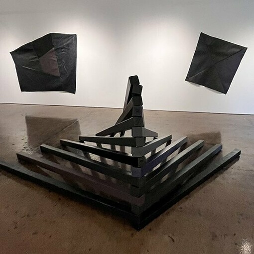 Installation View, Paul Stephen Benjamin, Dark Black, 2024. Courtesy of David Lusk Gallery