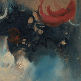 Shobha Broota, The red moon (detail), 1970. Courtesy of DAG
