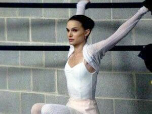Natalie Portman rehearsing to play the White Swan in Darren Aronofsky's Black Swan