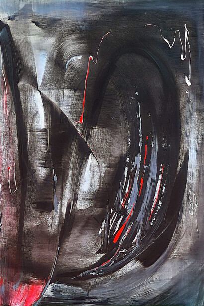 Susana Saman, Espacio gestual, black, 2024. Courtesy of Galeria Azur