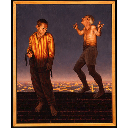 F. Scott. Hess, Belt, 2001, Oil on panel, Courtesy of Arcadia SOHO, NY