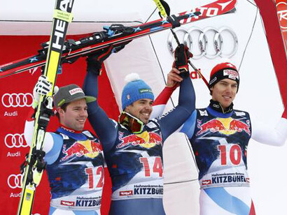 Il podio di Kitzbuehel