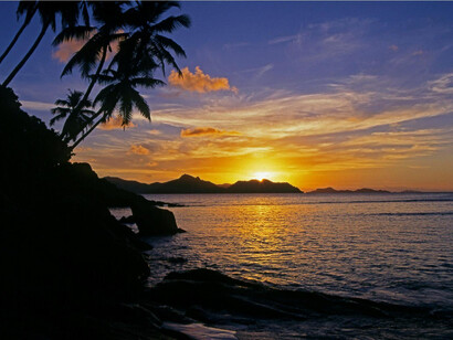 Atardecer en las Seychelles