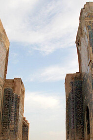 Ruins of the Aksaray Palace of Timur in Shakhrisabz, Uzbekistan