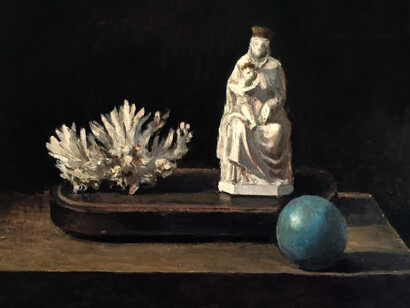 Still life II, oil on canvas, 15 x 18 (38 x 45.7cm)