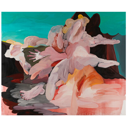 Zümrütoğlu, Or, 2023, oil on canvas, 250x300 cm. Courtesy of the artist and JD Malat Gallery
