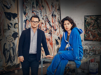 Cecily Brown, pintora británica, en la Blenheim Art Foundation en Oxfordshire, Reino Unido