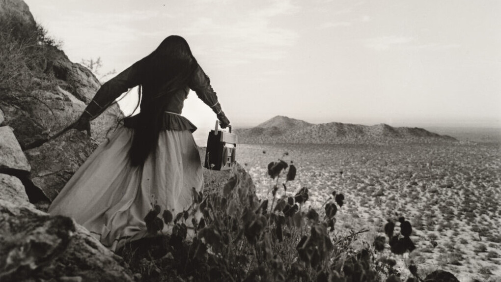 Graciela Iturbide, Mujer ángel, Desierto de Sonora, México (Angel woman, Sonora Desert, Mexico) (detail), 1979. Courtesy of San Francisco Museum of Modern Art