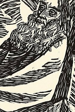 "El séptimo día", grabado de la serie de "Las transformaciones de Dios", Ernst Barlach, 1922