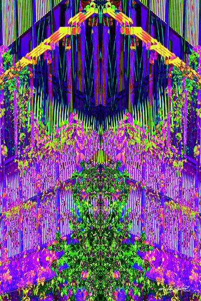 Wally Gilbert, Crossed tree green, 2025. Courtesy of Viridian Artists