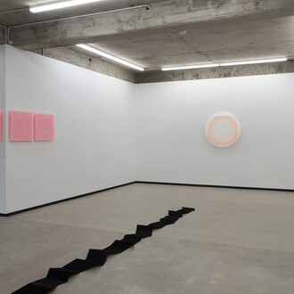 Kāryn Taylor, Cosmic mind, quantum field, exhibition view. Courtesy of Jhana Millers Gallery