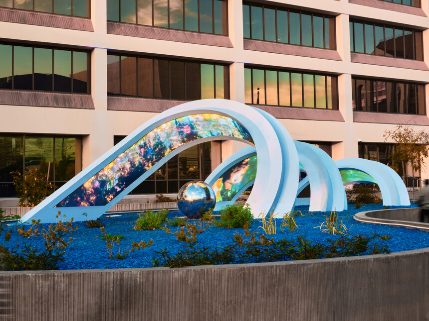 Adrian Yu unveils major public artwork, Strata | Meer
