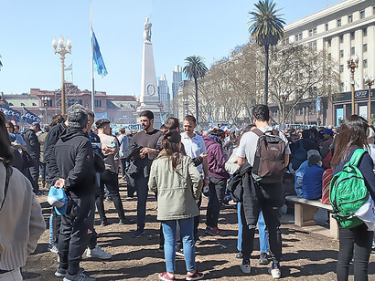 A march in support of Cristina Fernández de Kirchner following the 2022 assassination attempt in Argentina