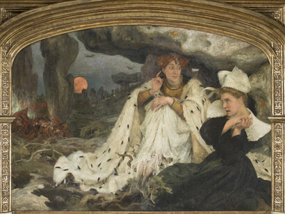 Edgar Henri Aristide Maxence, dit Edgard Maxence (1871-1954), La Légende bretonne, 1906, Huile sur toile, cadre en bois doré de style gothique tardif 1,50 x 2,21 m, Paris, Musée d’Orsay © Musée d’Orsay, dist.RMN - Grand Palais / Patrice Schmidt