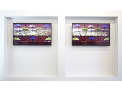 Bridget Smith, Mechanical Wave, 2015, two-screen, looped HD video (duration 2 minutes), Courtesy Focal Point Gallery, Photo: Manuela Barczewski
