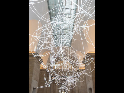 Cerith Wyn Evans
Forms in Space...by Light (in Time), 2017
Tate Britain Commission by Cerith Wyn Evans, Duveen Galleries © Cerith Wyn Evans, courtesy White Cube, London
Photo: Joe Humphreys © Tate, London 2018