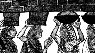 "¿De dónde viene la riqueza?", pintura, Karen Haydock, 2013