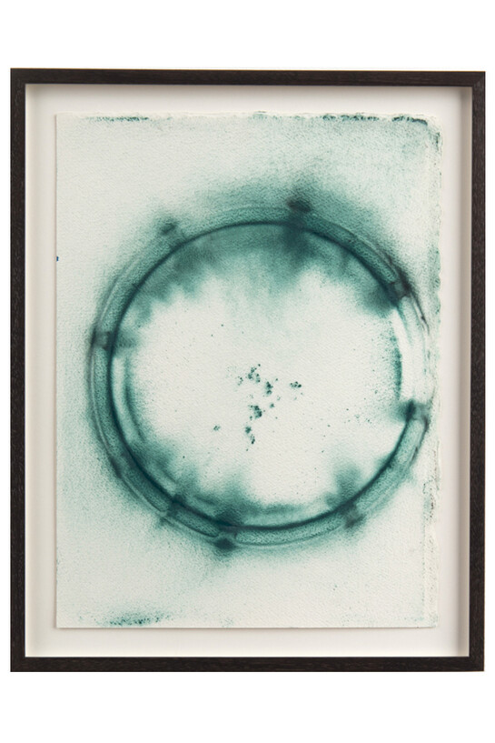 Stephen Vitiello, LFO Speaker Drawing 1, 2006, Graphite, ink, and pigment on arches, 17.5 x 14.25 inches