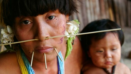 Miembros de la tribu Yanomami
