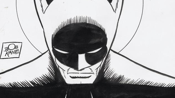 Illustrating Batman. Courtesy of Society of Illustrators