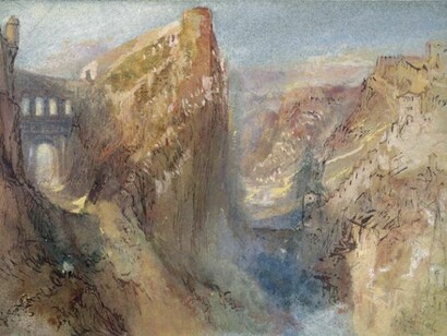 Joseph Mallord William Turner (1775-1851), Le Pont du Château, Luxembourg, 1839, Photo © National Gallery of Ireland