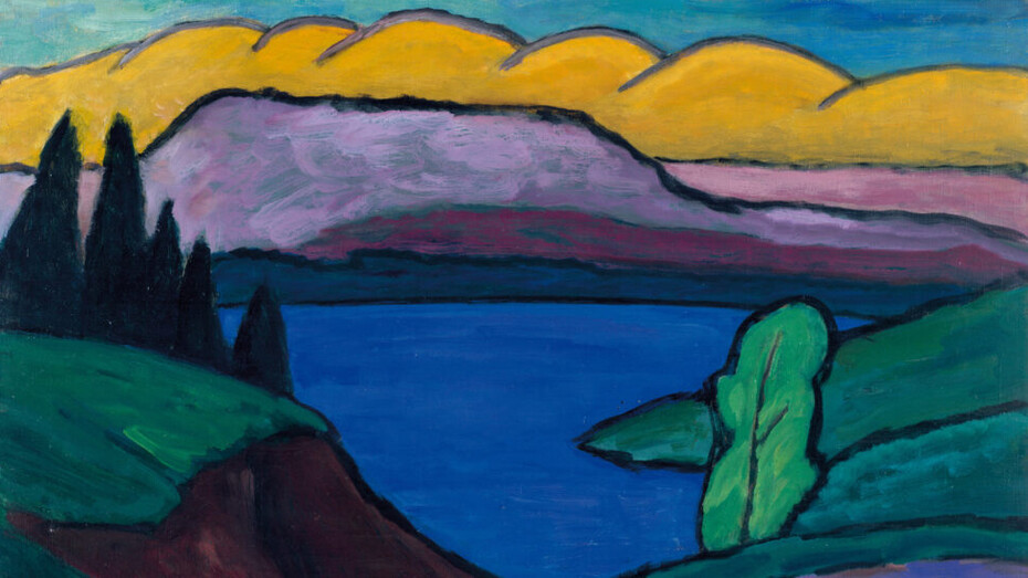 Gabriele Muenter, Der blaue see, 1954. Mit freundlicher genehmigung des Lentos Kunstmuseum