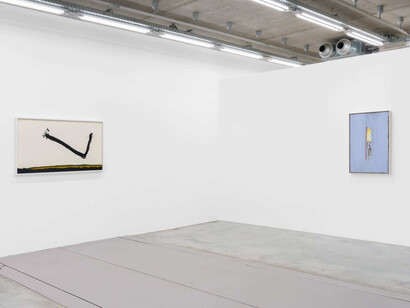 Open edges: Erik Lindman & Robert Motherwell, exhibition view. Courtesy of Almine Rech