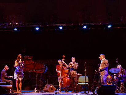Fabrizio Bosso, Nico Gori, Massimo Moriconi, 
Piero Frassi, Ellade Bandini e Stefania Scarinzi, foto Patrizio Piscitelli  
