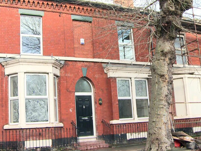 Casa vacía entregada para su rehabilitación en Liverpool, Reino Unido