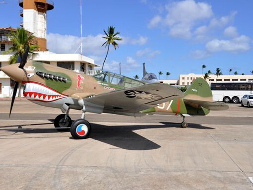 Curtiss P-40E Warhawk. Courtesy of Pearl Harbor Aviation Museum