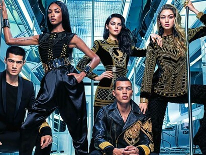 H&M and Balmain collaboration displayed in full effect in a national campaign