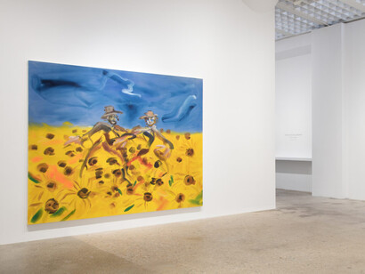 Sophie von Hellermann, After a dream, exhibition view. Courtesy of Greene Naftali