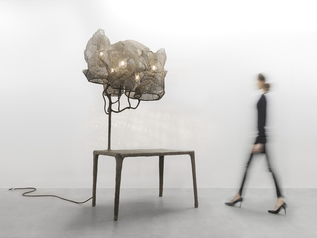 Nacho Carbonell, Light Mesh, exhibition view, Courtesy of Carpenters Workshop Gallery