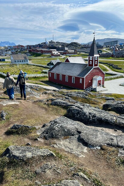 La cattedrale di Nuuk, conosciuta anche come Chiesa del Nostro Salvatore (Annaassisitta Oqaluffia), che si trova a Nuuk, la capitale della Groenlandia