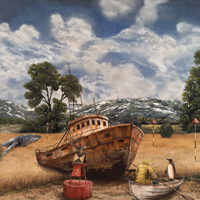 Tyson Grumm, The forgotten sea where the whales wander. Courtesy of Patricia Rovzar Gallery 