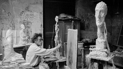 Alberto Giacometti en su atelier