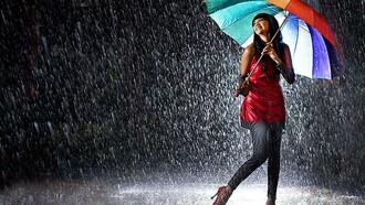 Paseando bajo la lluvia