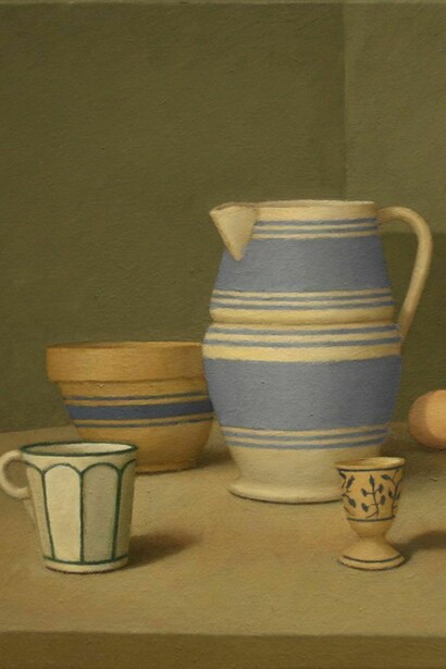 Bailey, William, Ponte Pattoli, 2013, Oil on linen, 14 x 14 inches, 35.56 x 35.56 cm