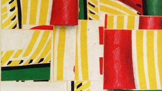 Cecil Touchon, fs2689ct09, Touch2078, collage, 7 x 5 inches image / 16 x 14 inches framed