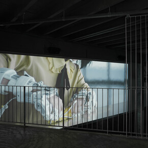 All images: Exhibition view of Jesper Just "Servitudes", Palais de Tokyo (24.06 – 13.09 2015). Courtesy of the artist, Galerie Perrotin (Paris, New York, Hong Kong) & Anna Lena Films. Photo : Aurélien Mole