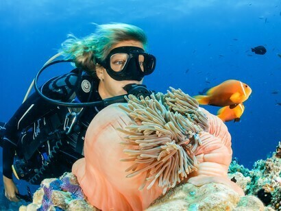 Nature has not provided us with gills or even the reflection of the dolphins' diving
