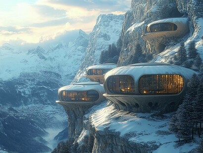 Immagine futurista creata con Midjourney @chiararigottiarchitetto